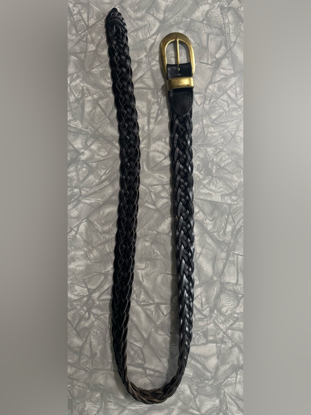 Vintage Argentina Capezio Genuine Leather Braided Belt Size S/M